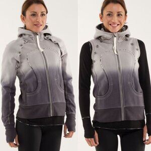 Lululemon Ombre Full Zip Special Edition Scuba Hoodie w/ Removable Sleeves